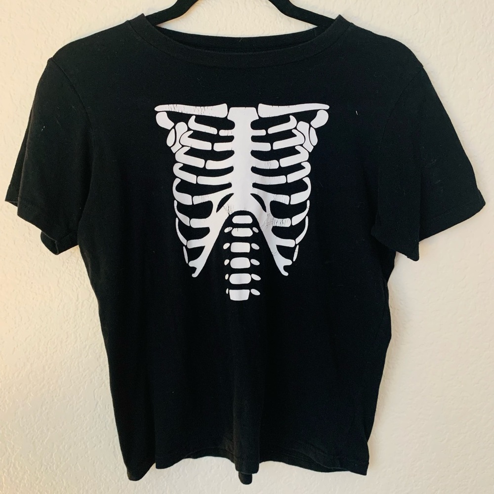 Black short sleeve rib shirt